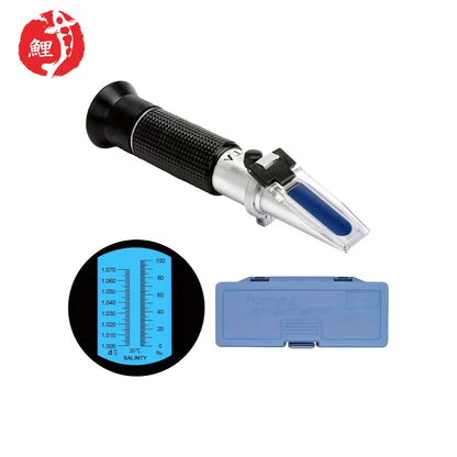 Kézi ATC sótartalom- és sűrűségmérő refraktométer (0–100 ‰)