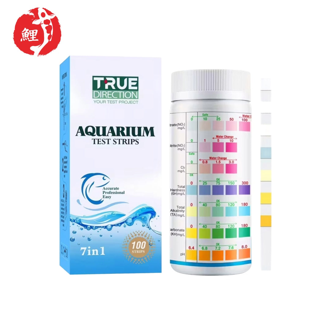 100 db-os 7 az 1-ben vízteszt csík – pH, nitrit, nitrát és több