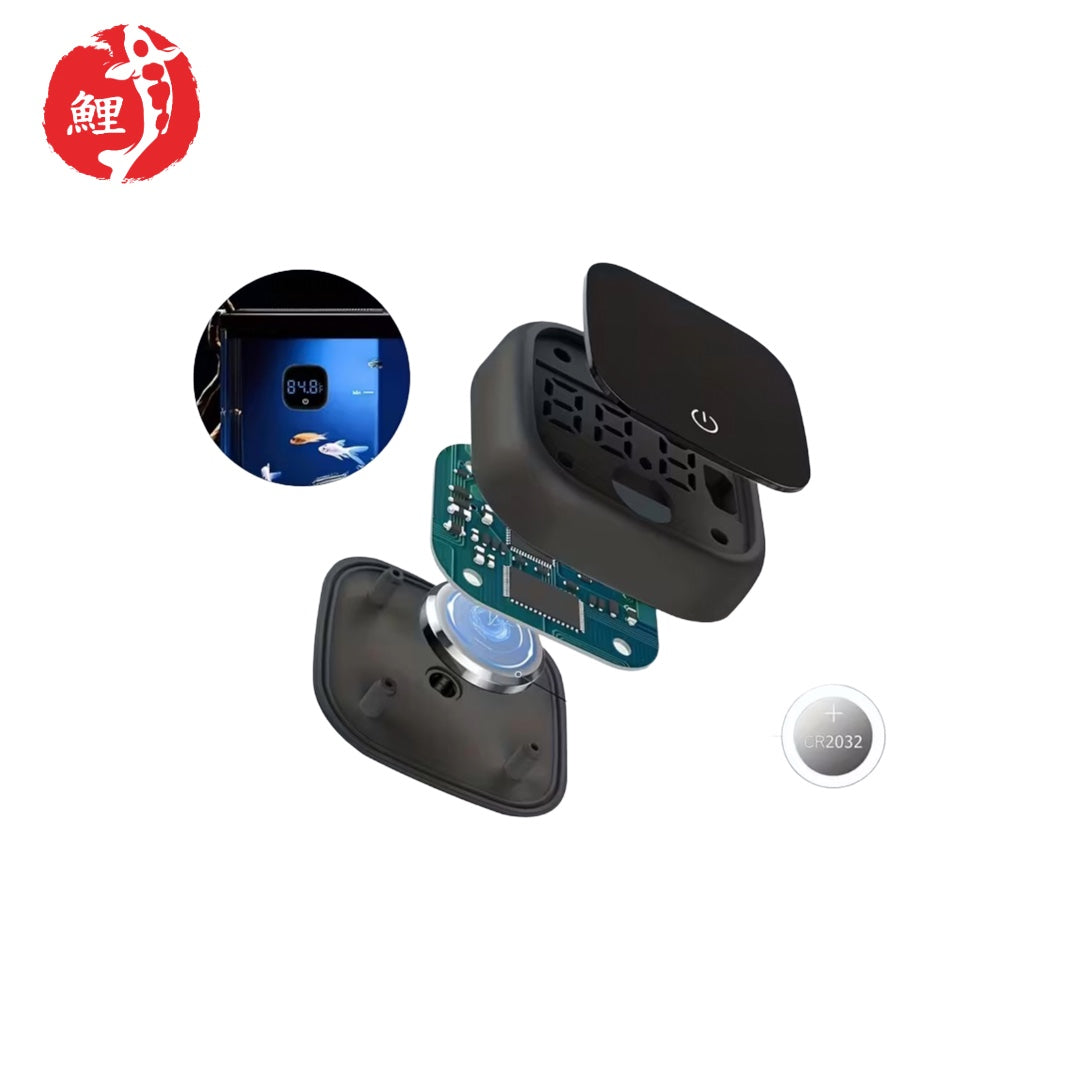 Digitális akváriumi hőmérő – Fekete